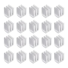 Heatsink with Thermal Conductive Adhesive Tape 9 x 9 x 12mm Silver 20pcs