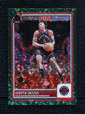 2023-24 Panini NBA Hoops Premium Stock Green Disco Prizm 3/5 Scottie Barnes #257