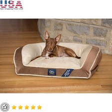 Orthopedic Dog Bed Memory Foam Couch Bed W/ Washable Cover Supportive Bolster US