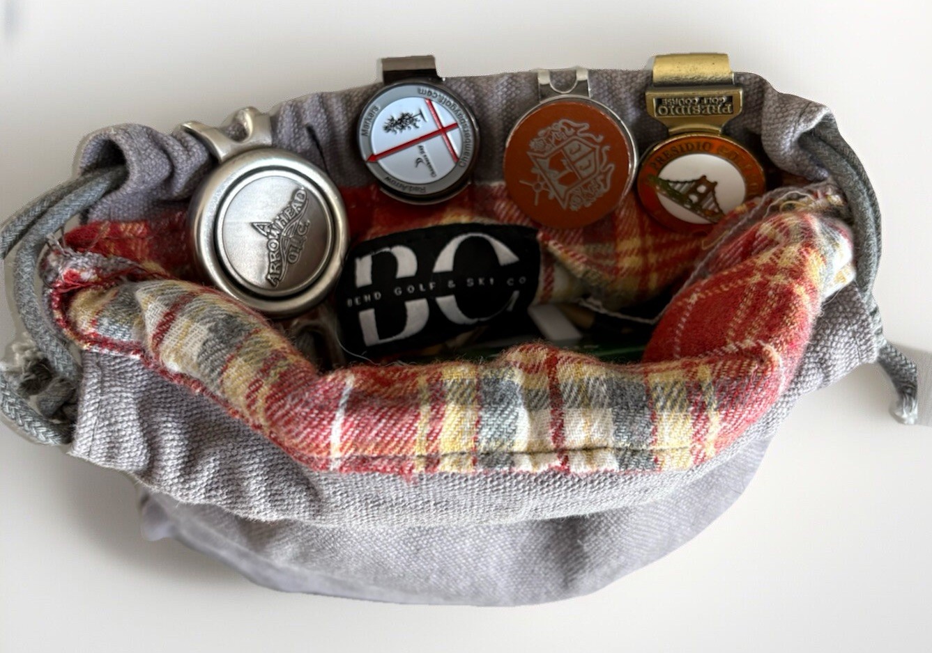 Goat Golf Waxed Canvas Ball/Tee Pouch by BGSC
