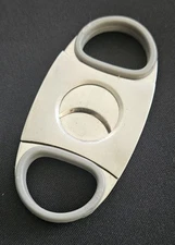 Cigar Cutter Double Blades Scissors Guillotine, stainless steel