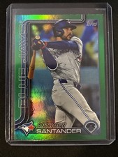 🔥Anthony Santander 2025 Topps Series 2 #586 Green Rainbow Foil 87/99 Blue Jays