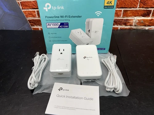 TP-Link TL-WPA7617KIT Powerline Wi-Fi Extender AV1000 AC1200 Gigabit OneMesh
