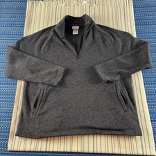 Walt Disney World Pullover Mens XL Gray Quarter Zip Fleece 1971 Mickey Mouse