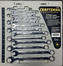 Craftsman Professional 13 Pce. Metric Set Long Pat. Fully Polished Used