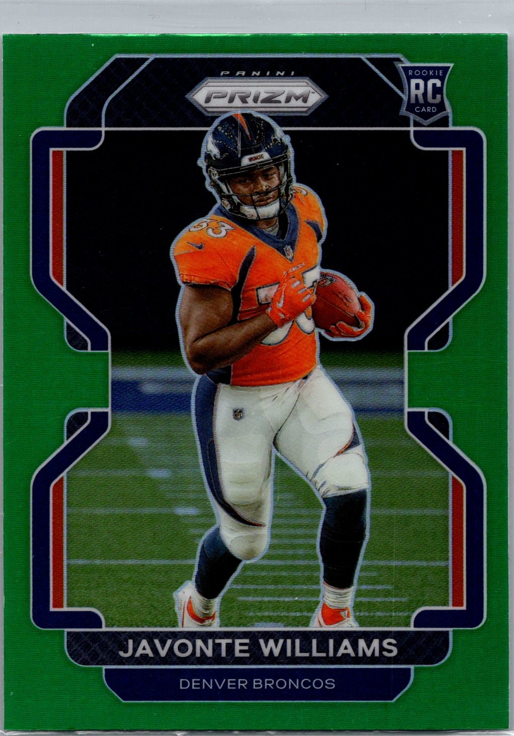 2021 Panini Prizm #345 Javonte Williams Green