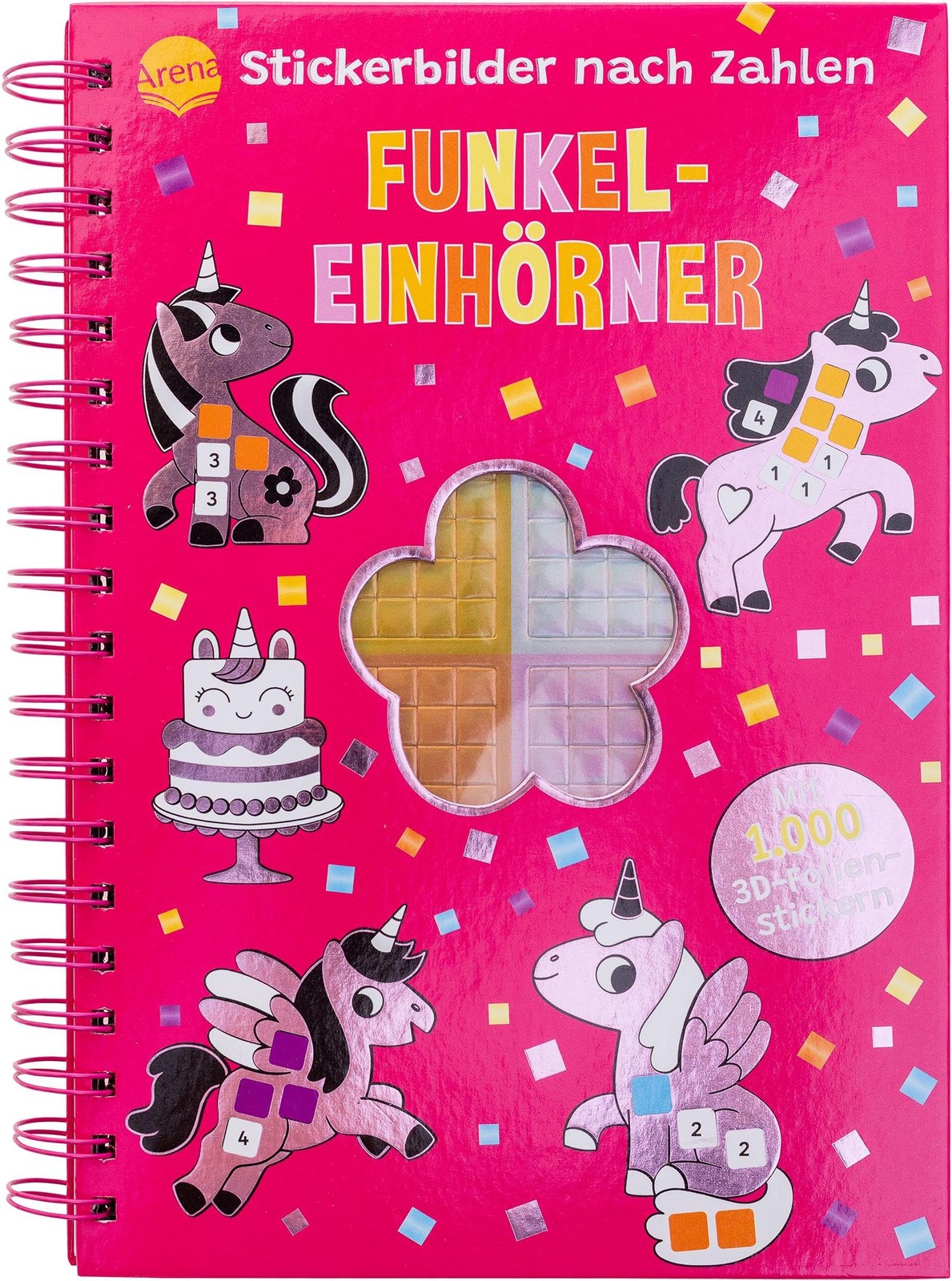 Nike B&uuml;ndg Stickerbilder nach Zahlen. Funkel-Einhörner (Mit 1.0 (Tascabile)