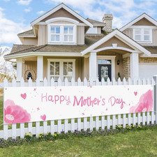 Large Happy Mother'S Day Banner Decorations 120X20 Inch Mothers Day Yard Sign Ho