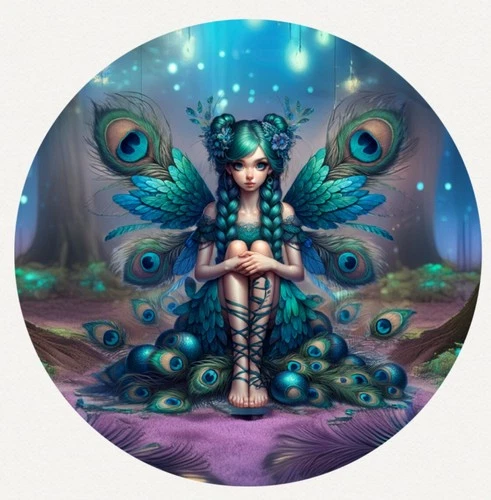 Hayleybug 1 oz Peacock Empress silver Round Mintage of 15 w/ COA