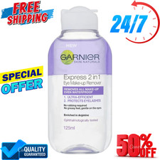 Garnier Skin Active 2 in1 Eye Make Up Remover, Suitable For Waterproof Makeup,