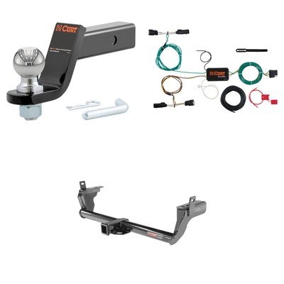 CURT Towing Kit Trailer Hitch Package Wiring #45042 Ball Mount Pin & Clip, 13234