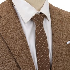 Cotton Plaid Ties For Men Women Casual Wine Red Stripe Necktie For Wedding Party