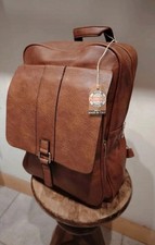 Zaino In Pelle Nuovo Con Cartellino