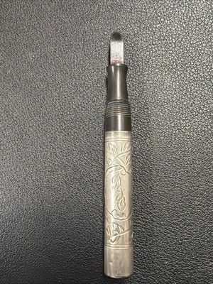 Waterman Ideal Sterling Silver Fountain Pen, No Cap Engraved DJB ??