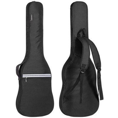Electric Guitar Gig Bag with 6mm Padding & Reflective Bands  Black
