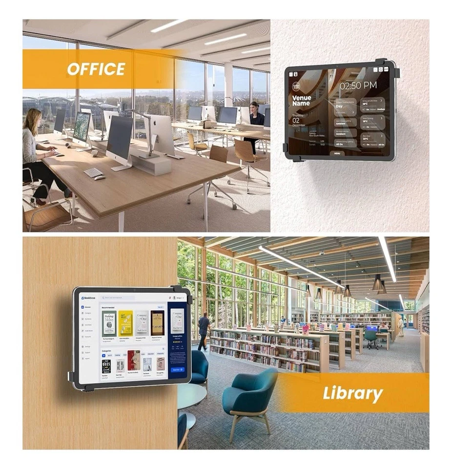 Anti-Theft Tablet Wall Mount, Heavy Duty Articulating Wall Mount Tablet Stand - Image 3 of 4