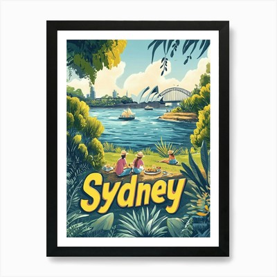 Aihrgdesign A Retro Reiseposter F Gerahmtes Wandbild Poster Leinwanddruck Bild