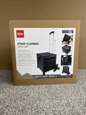 Office Depot Brand Stair Climber Utility Cart With Lid, Item 7427434 Black