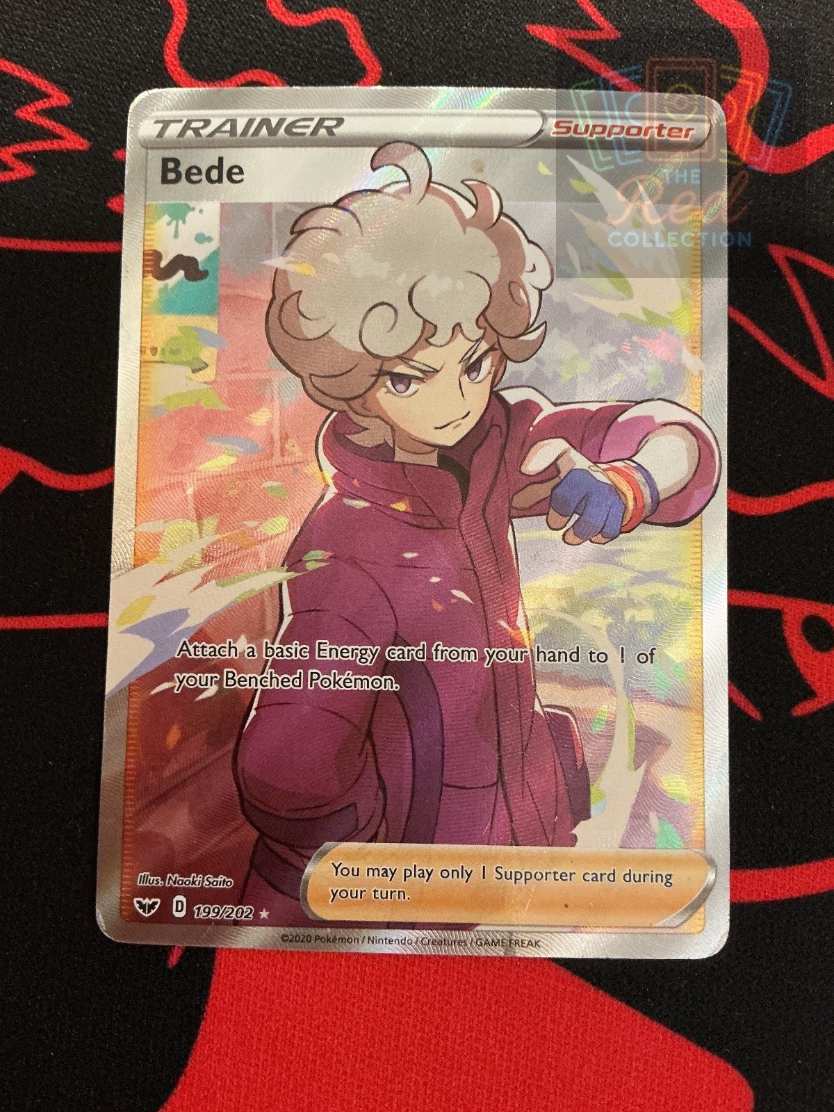 Bede 199/202 Ultra Rare Sword & Shield Pokemon Lightly Played
