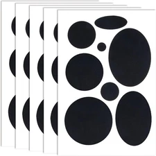 OIIKI Puffer Down Jacket Repair Patch Kit 40pcs, Black Nylon Fabric 