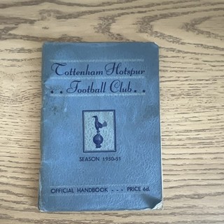 Tottenham Hotspur Football Club Football Handbook 1950 1951 Season
