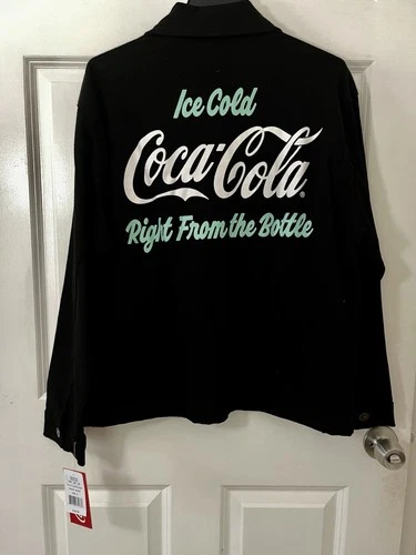 Coca Cola Jacket - Unisex - S - Black  Full Zip Stretch Loose Fit Casual - product listing photo