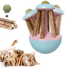 Lanfubiao Interactive Cat Catnip Leaning Teeth Molar Tools ( Blue)