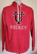 UT Large University of Tampa Red Hockey Hoodie Size L New