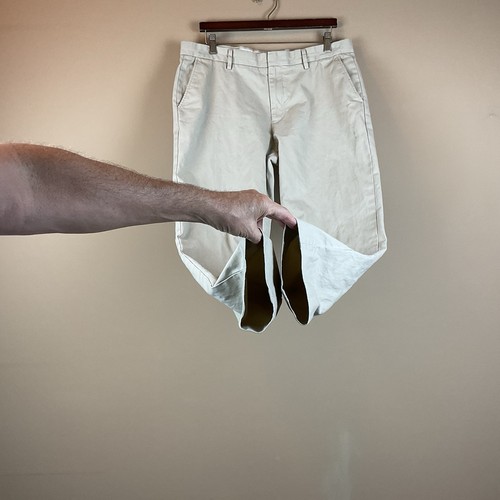 J Crew Bowery Slim Chino Pants Mens 34 X 30 Beige Straight Cotton - Picture 3 of 11