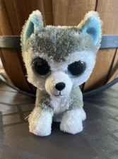 TY Beanie Boos 6” SLUSH the Husky Glitter Eyes Medium Stuffed Animal Plush 2013