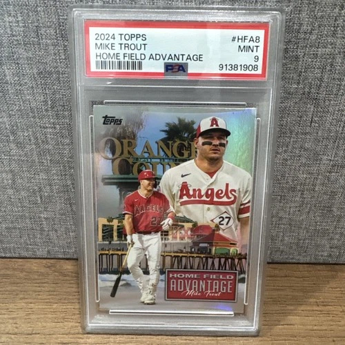 New Listing2024 Topps Series 1 Home Field Advantage Mike Trout #HFA-8 PSA 9