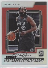 2021 Panini Donruss Optic Elite Dominators Red Prizm 53/99 James Harden #3 n1u