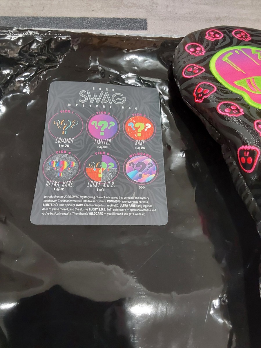 SWAG 2025 Mystery Bag Chase! Zebra Skull Headcover DRIVER NEW H | eBay