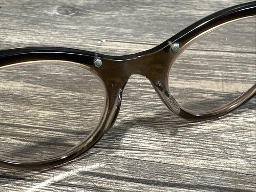CORNICE OCCHIALI DA VISTA VINTAGE ANNI 50 CAT EYE U/Z 5 1/2 Made in USA neri - Foto 10 di 21