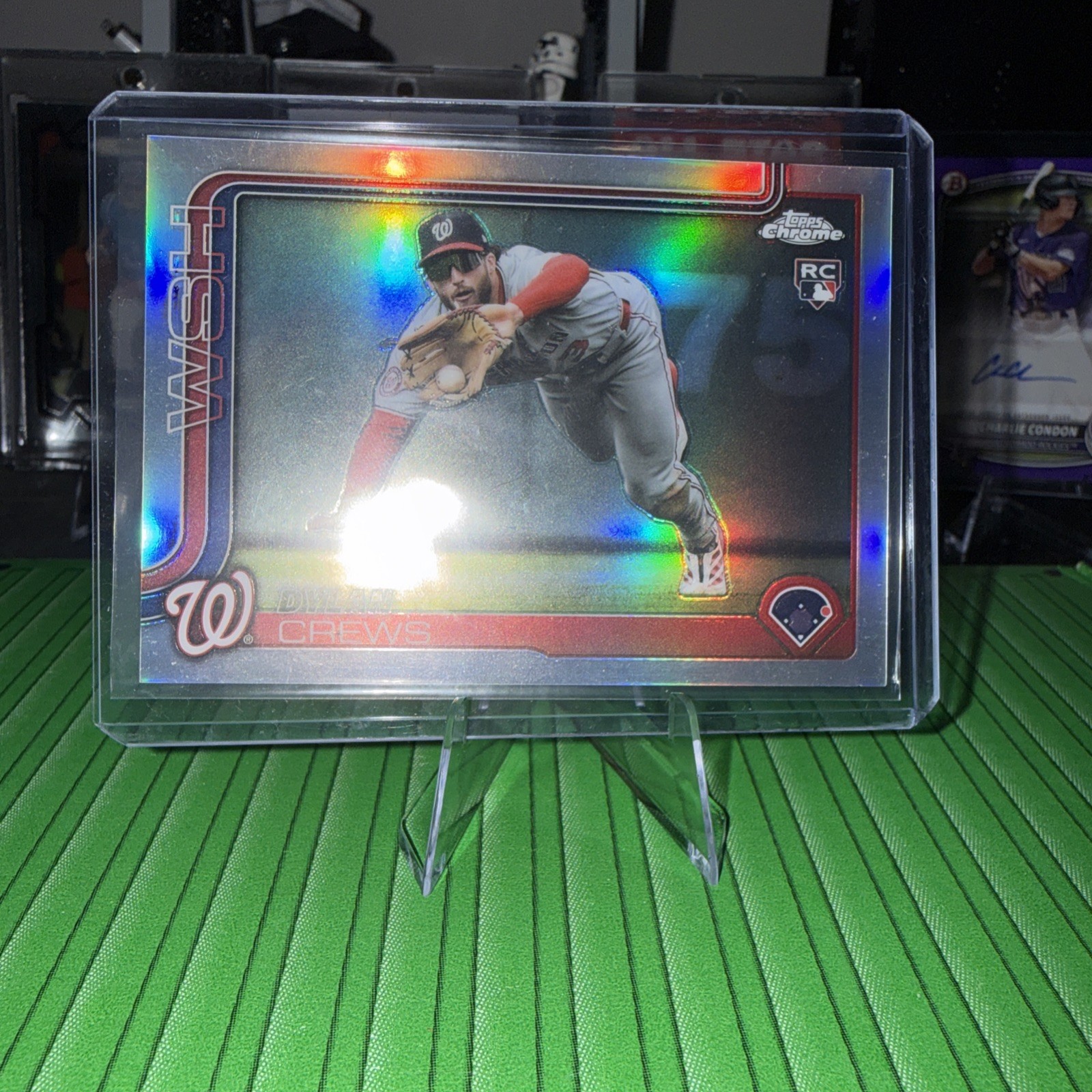 2025 Topps Chrome Update Dylan Crews Image Variation RC SSP #USC190 Nationals