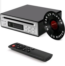 HiFi CD Player for Car Home CD Ripper Bluetooth Car CD Player with USB Ripping