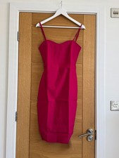 Pink women's short evening dress, Vesper, UK 8, dinner dress, pre owned