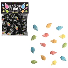 Bag Of F*cks Candy Tart Candies Individual 25 packs  Bachelorette Party Supplies