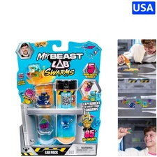 Limited Edition Silver Mystery Case & 5 Micro Beasts in Atomic Lab Series