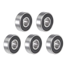 608 2Rs Bearings 8Mm X 22Mm X 7Mm Double Sealed Chrome Steel Pack Of 5