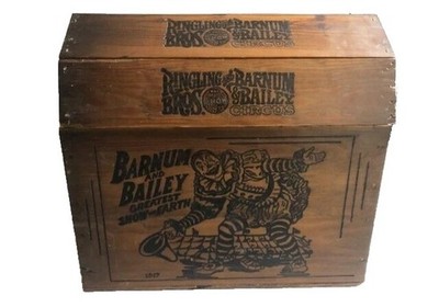 1980's CIRCUS Ringling Bros Barnum And Bailey Circus Box WITH