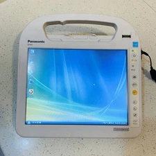 Vintage Panasonic Toughbook  CF-H1 Tablet w/ Dock Windows 7 80GB HDD Read…