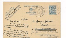 D83036 Coat of Arms, Lion 50c 1942 Postal Stationery Belgium Liège