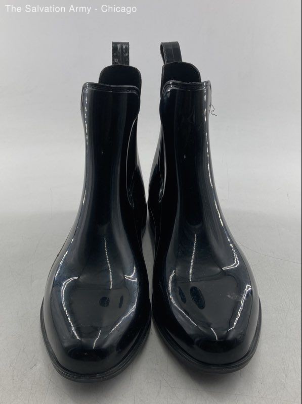 Lauren Ralph Lauren Womens Tally Bo Rai Black Round Toe Rain Boots Size US 10