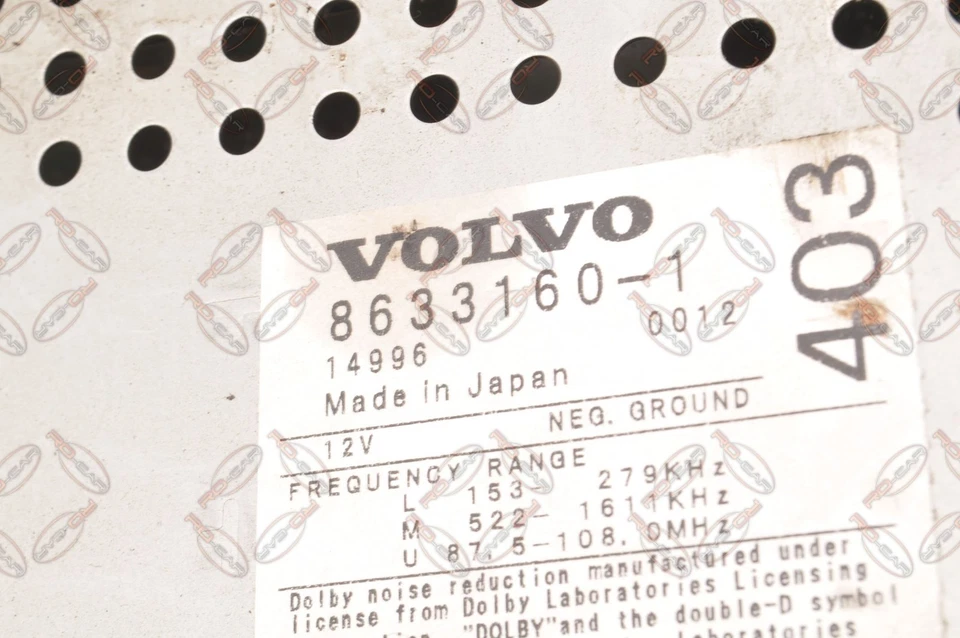 VOLVO S60 I 2.4 20V 140PS Radio Autoradio 8633160 - Bild 3 von 4