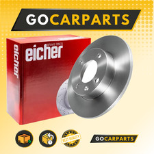 Image of FOR VW Jetta 1.6 1986>1991 239 mm Front BRAKE DISCS X2 Solid EICHER PREMIUM