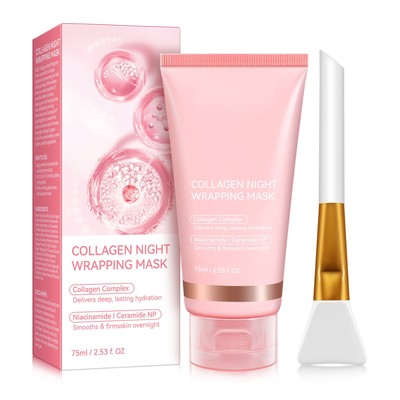 Collagen Overnight Wrapping Mask KOREAN GLASS SKIN ROUTINE Elastizität und Feuc
