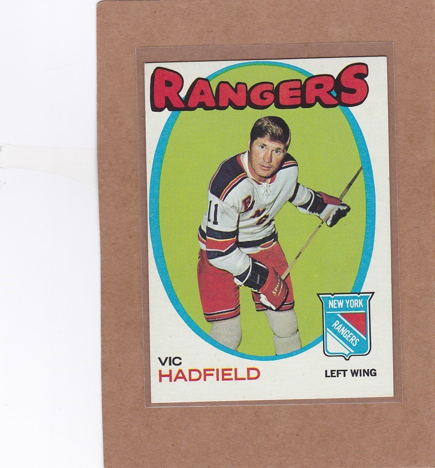 1971-72 TOPPS HOCKEY VIC HADFIELD #9 RANGERS EX/EXMT *A38421