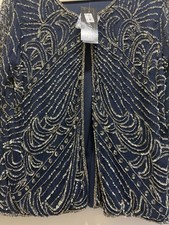 NWT 28th  Park Jacket Embroidered in India L Formal, Mother Of Bride 159.00