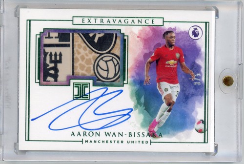 2019-20 Panini Impeccable Soccer Aaron Wan-Bissaka Extravagance Patch Auto #3/5